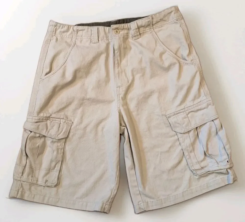 Vintage Y2K 10000 Ft Above Sea Level Cargo Shorts Mens 36 Baggy 23